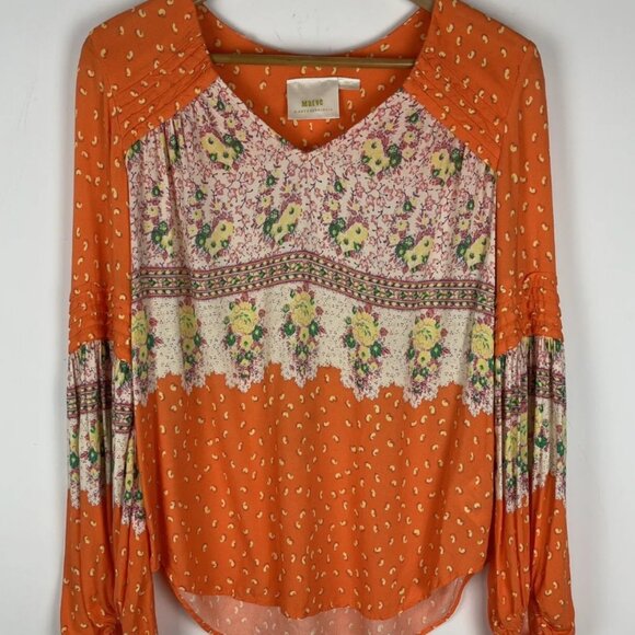 Anthropologie Women's Maeve Ceresco Peasant Top Size M - Picture 7 of 13